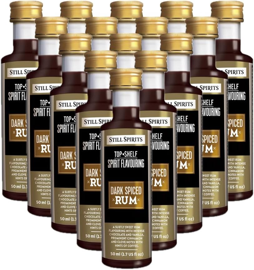 Dark Spiced Rum - Still Spirits Top Shelf Range - Good Dog Homebrew Multi Packs - Bulk Buy & Save! (5-Pack)