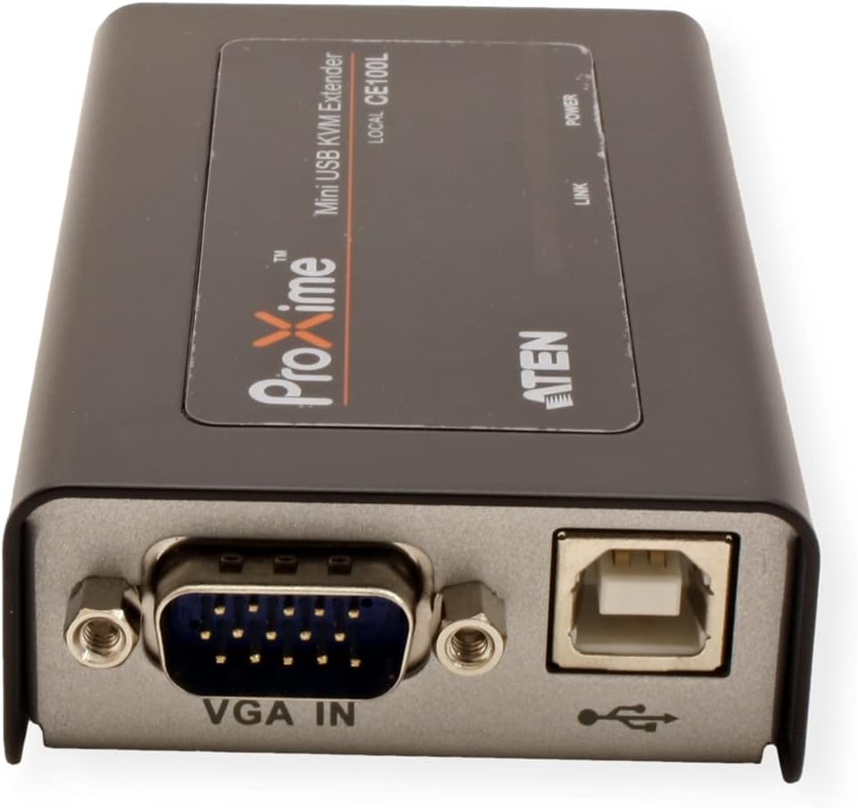 Aten CE100-AT-U USB VGA Cat 5 Mini KVM Extender (1280 X 1024@100M) image number 2