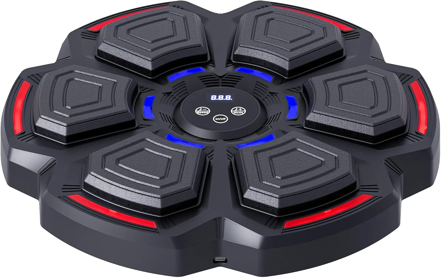 Music Boxing Machine, Wall Mounted Boxing Target,Smart LED Boxing Training Punching Equipment with Bluetooth Boxing Gloves for Home Workout Training