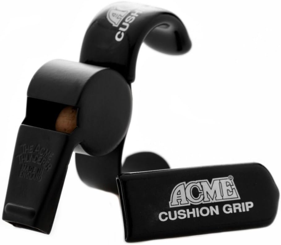 Acme 477/58.5 Thunderer Official Referee Finger Whistle, Matt Black