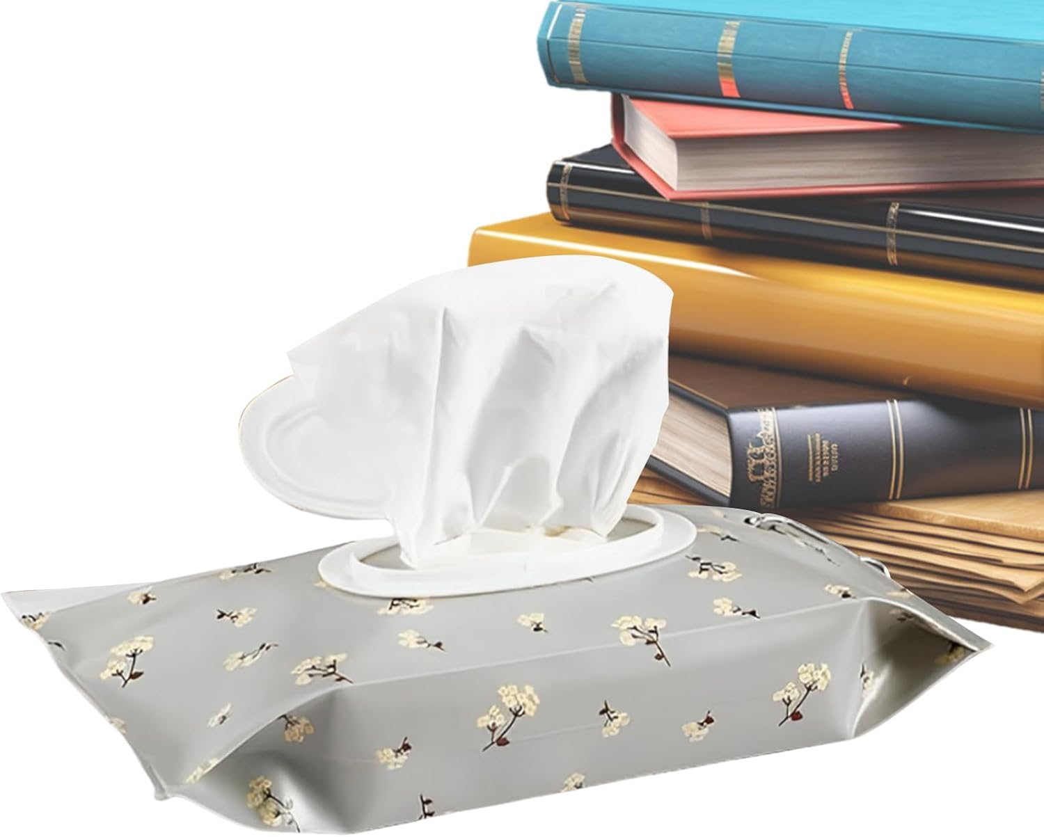 Travel Baby Wipes Case,Wipes Holder | Refillable Airtight Reusable Quick Access Container for Travel Bathroom Girl Stroller