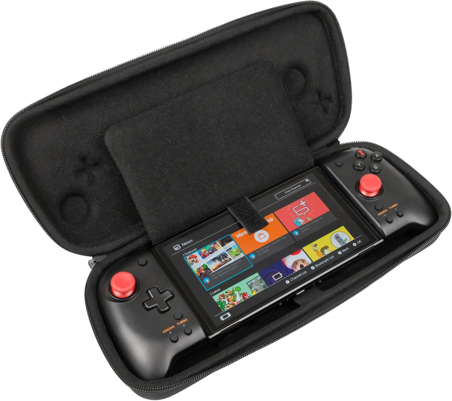 Butterfox Grip Carry Case for Hori Nintendo Switch Split Pad Pro Controller, Compatible with Nintendo Switch OLED Model image number 2