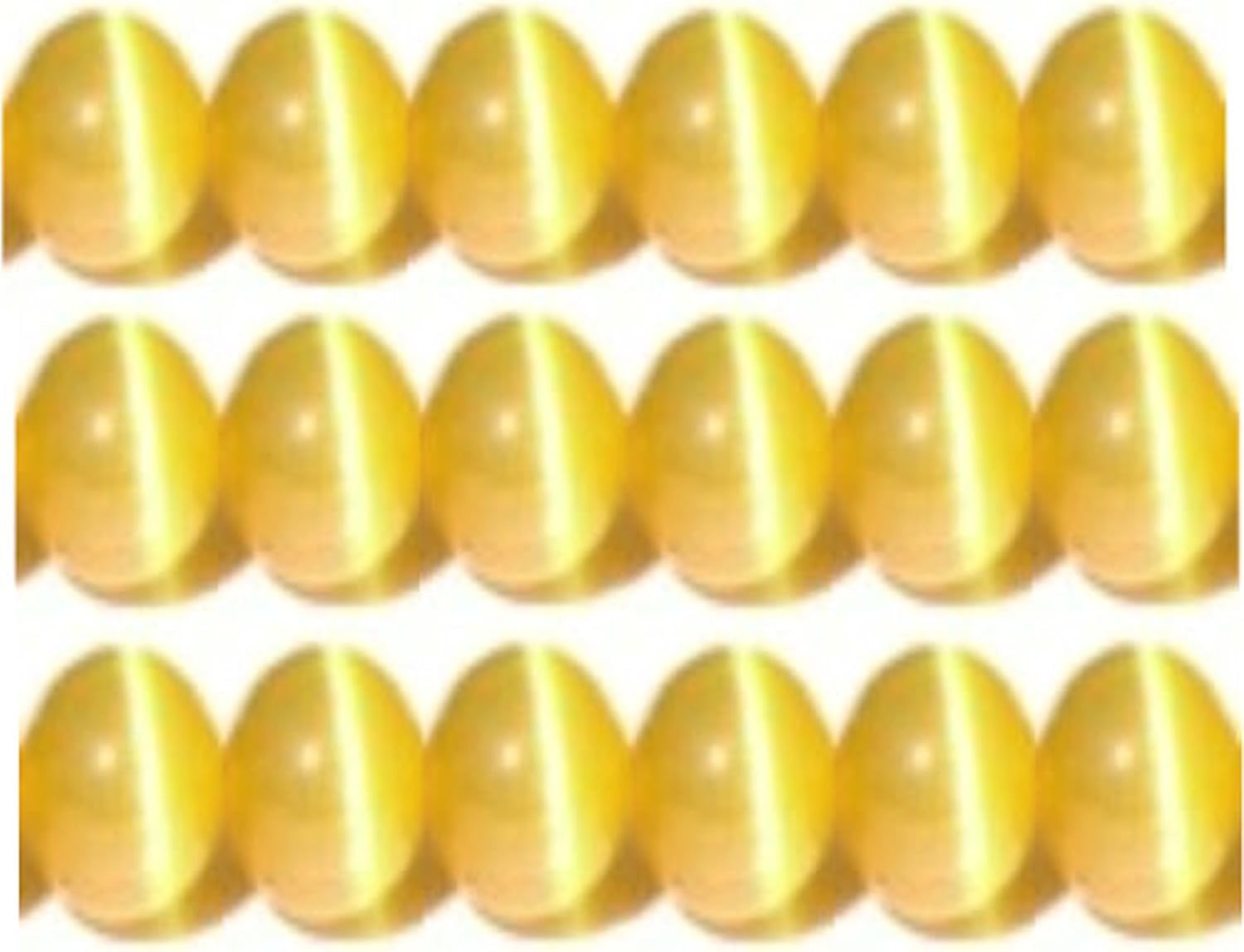 10Mm, 8Mm & 6Mm Cat'S Eye Bead Strands Grade a Fiber Optic, 32 Colors to Choose from (8Mm, Peach) image number 3