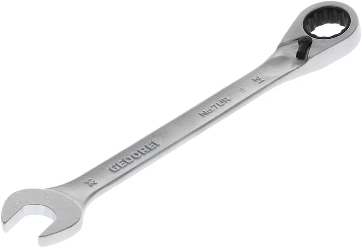 Gedore 10 Mm UD Profiles Open-End Wrench with Reversible Ring Ratchet, 160 Mm Length X 23 Mm Width X 7.7 Mm Height image number 5