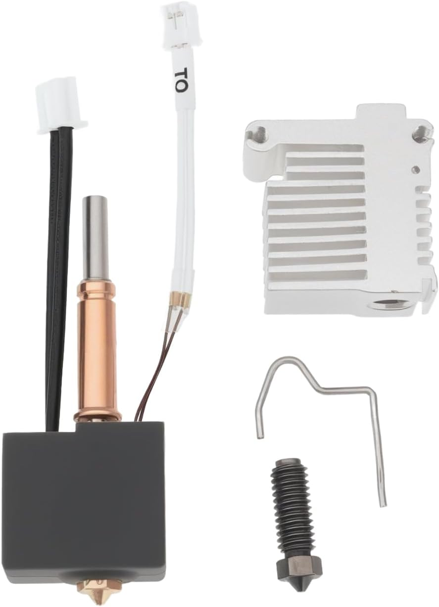 1 Set Hotend Kit Assembly Print Head with 0.4Mm Heatbreak Hardened Steel Nozzle Compatible with Anycubic Kobra 3 Compatible with Kobra 3 Combo 3D Printer (With Heatsink) image number 6