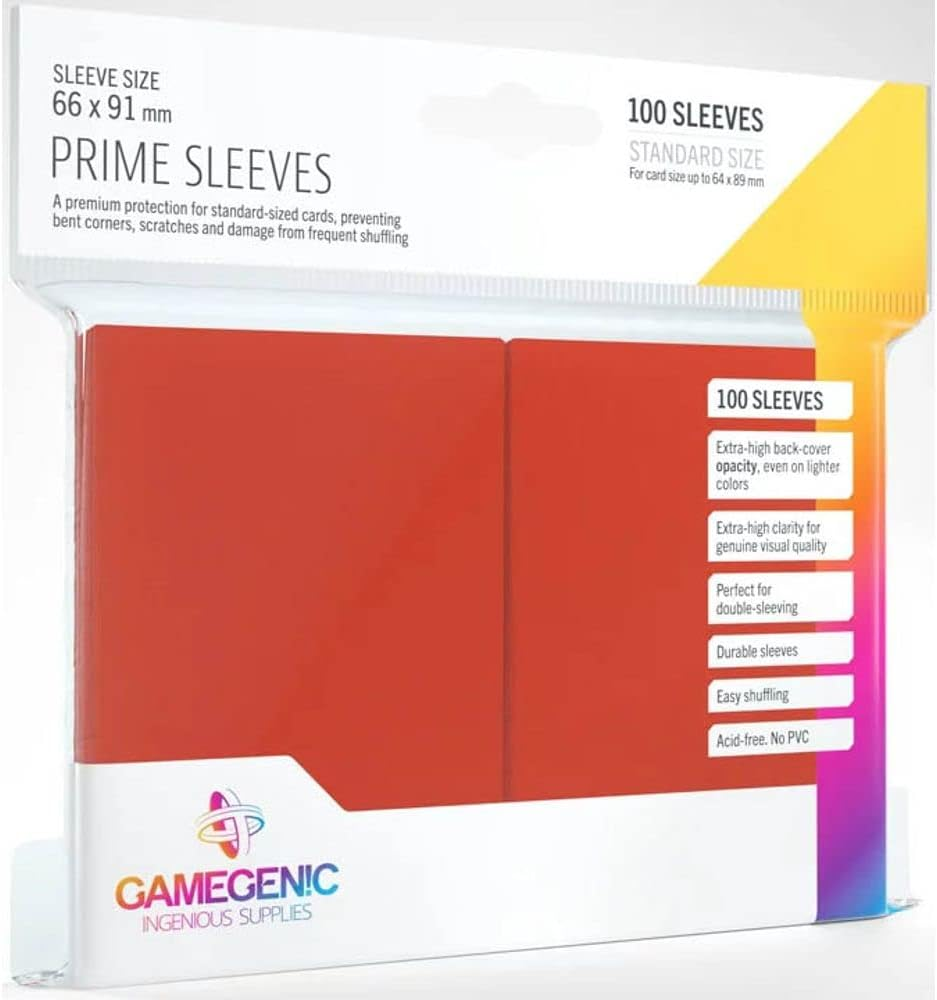 Gamegenic Prime Card Sleeves with 100 Sleeves per Pack, Pink
