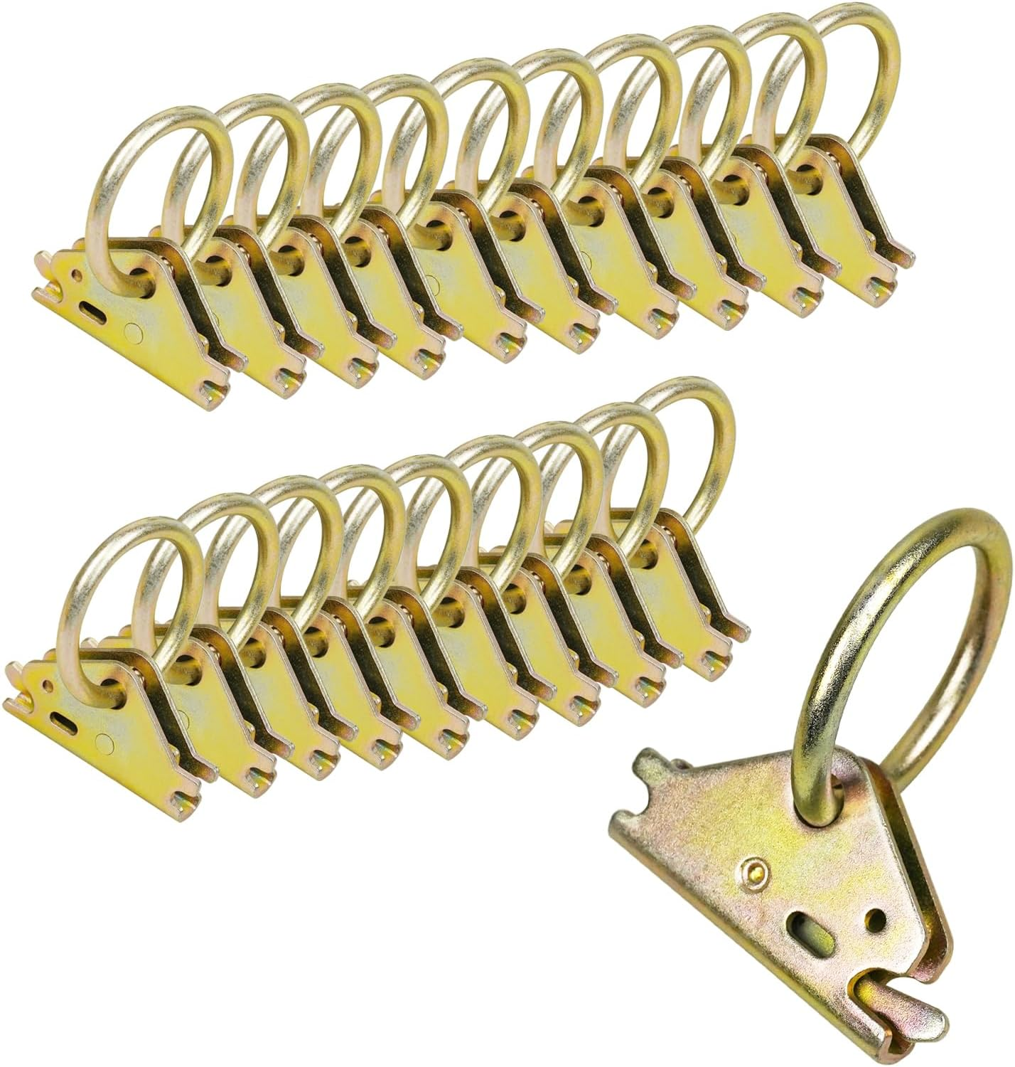 LULU CARGO CONTROL E Track 0 Ring, E Track O Ring Tie down Anchors E Track Accessories for Pickup Trucks/Flatbed Trailers/Vans, 10 Pack. image number 5