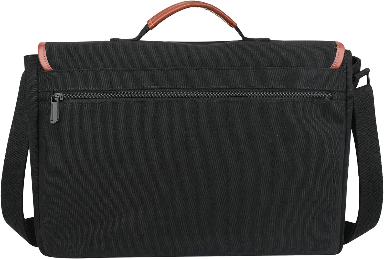 Laptop Messenger Bags, Men'S Shoulder Bag, 13-14 Inches Water Resistant Vintage Canvas Bag for School and Work, Multiple Pocket. image number 1