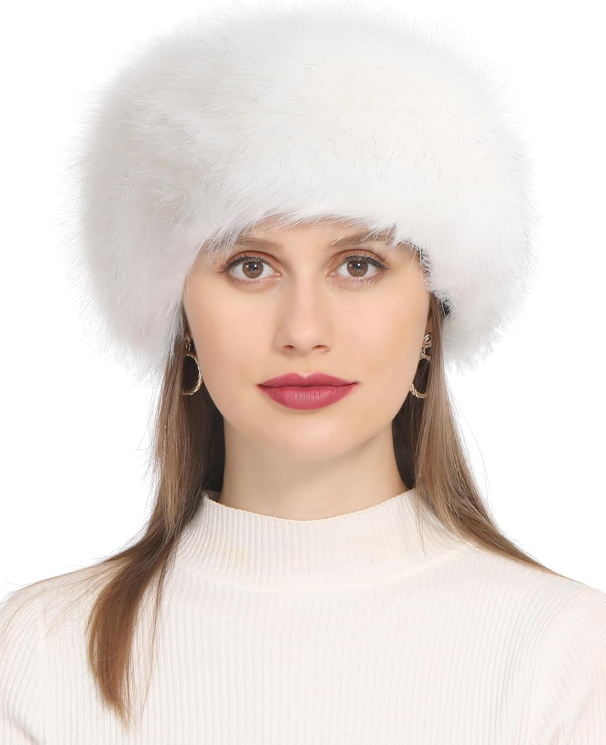 Faux Fur Headband Winter Headband Earwarmer Earmuff for Women image number 1