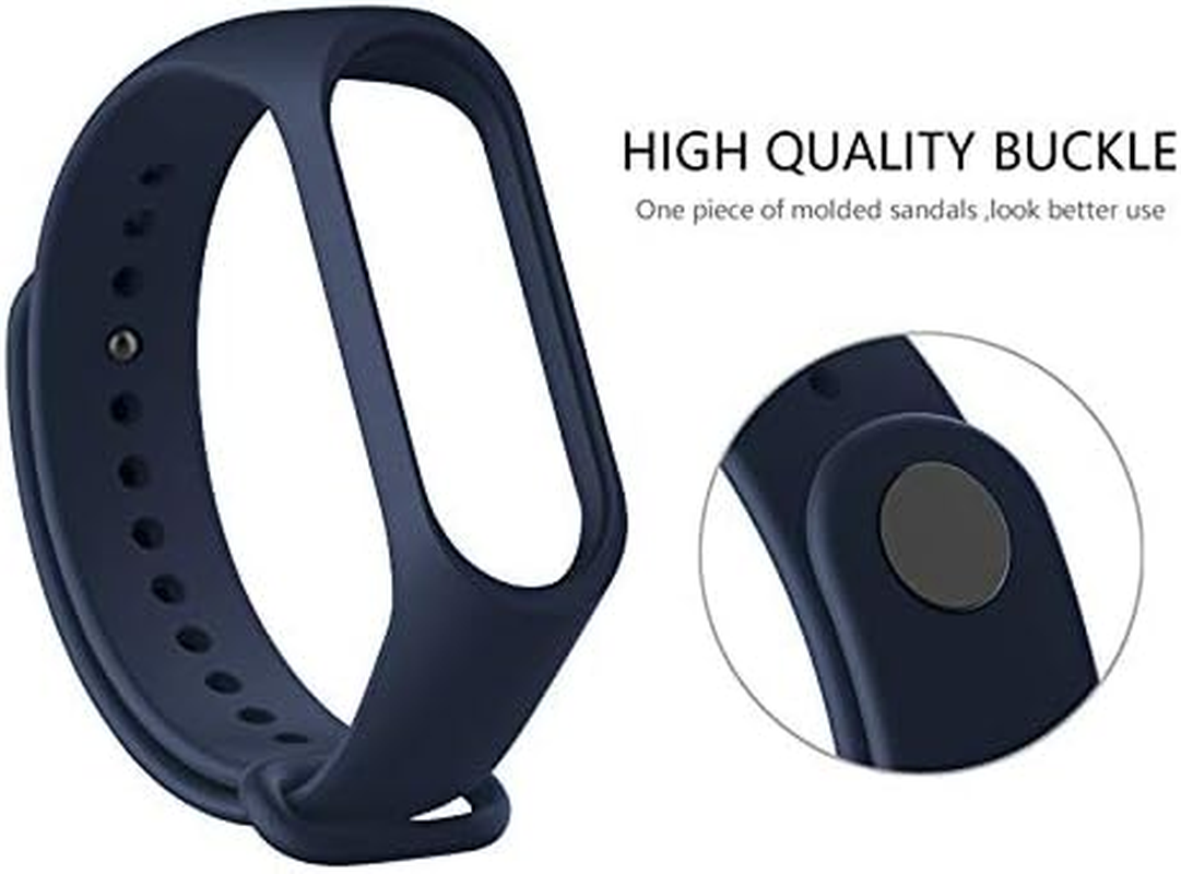 USTIYA 3X Strap for Xiaomi Mi Smart Band 7/6/5 Straps (Black) image number 2