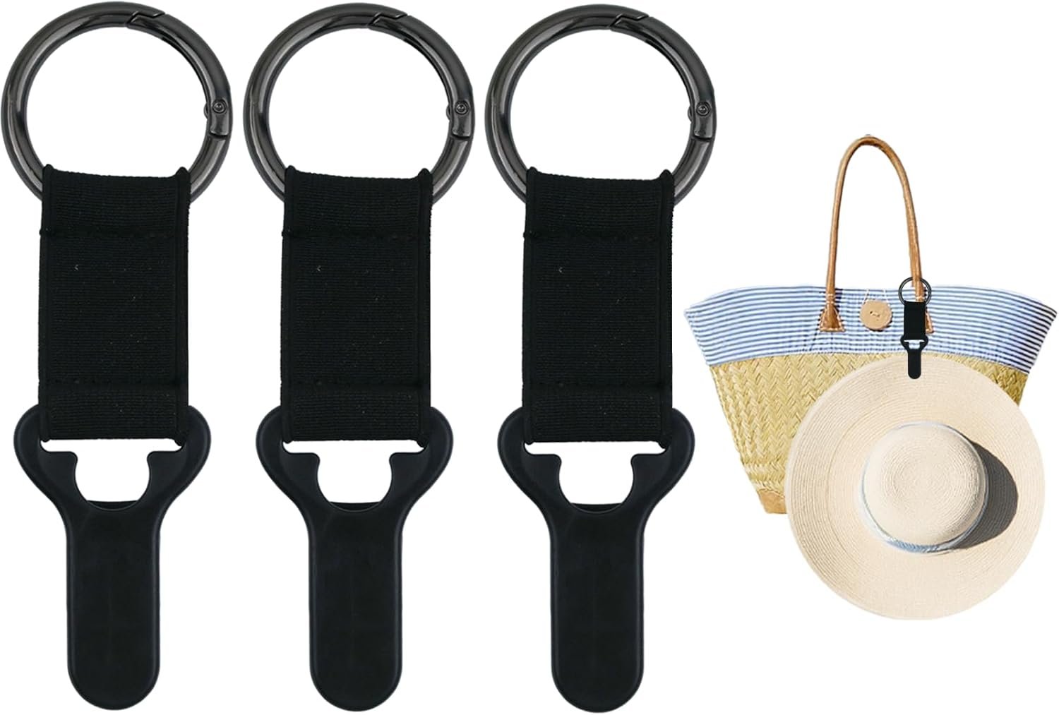 3Pcs Hat Clip for Travel on Bag, Portable Hat Holder Clips for Vacation Beach Adventures, Hiking Essential Gear Accessory for Travel Handbag Backpack Luggage Suitcase