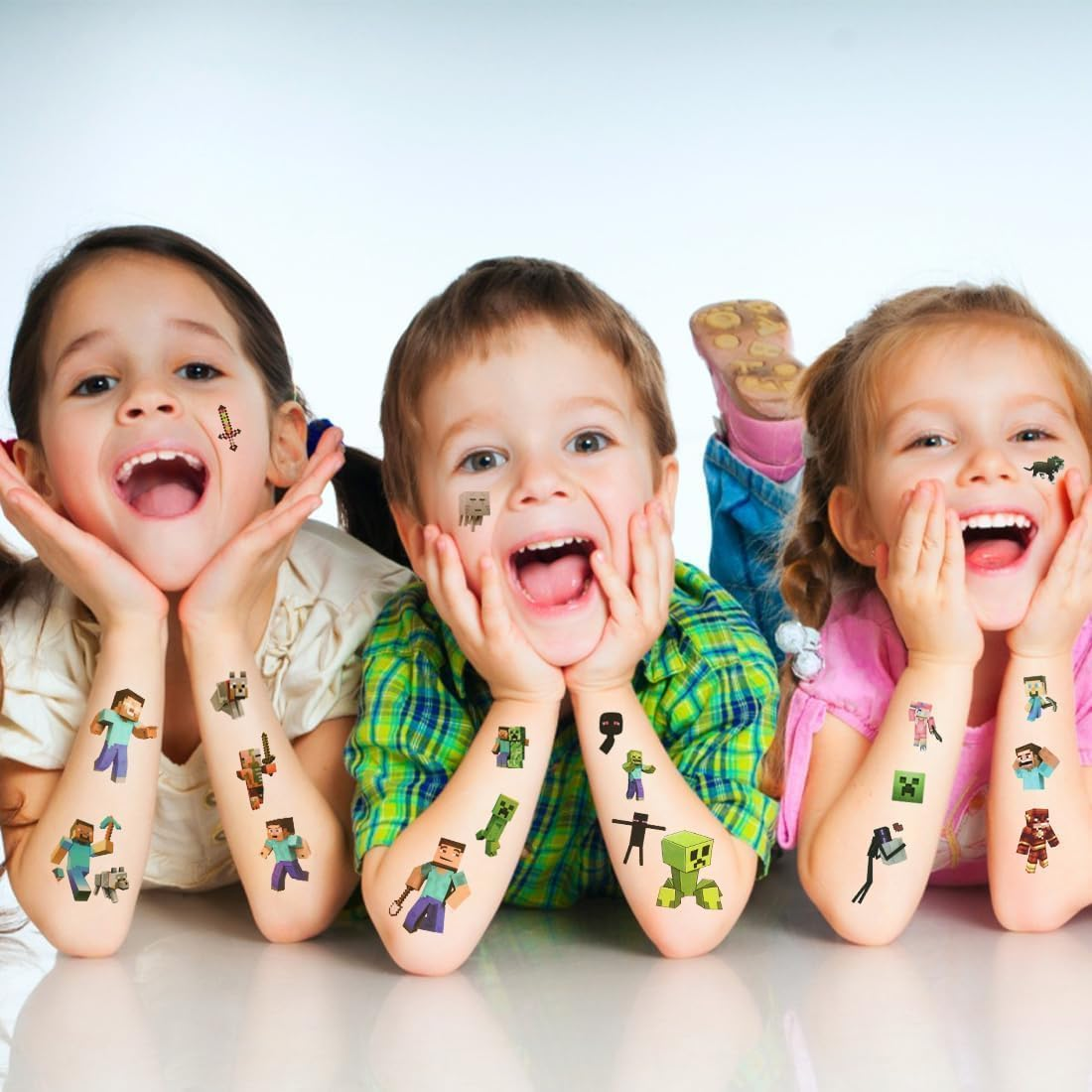 40Pcs Temporary Tattoo Stickers for Birthday Party Supplies Favors Kids Boys Girls School Rewards Gifts(5 X 5Cm) image number 1