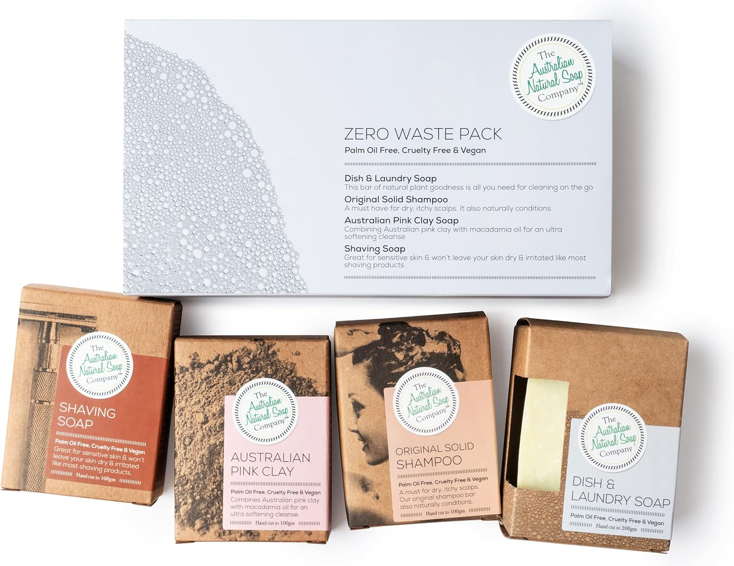 Australian Natural Soap Company Zero Waste Starter Gift Pack image number 1