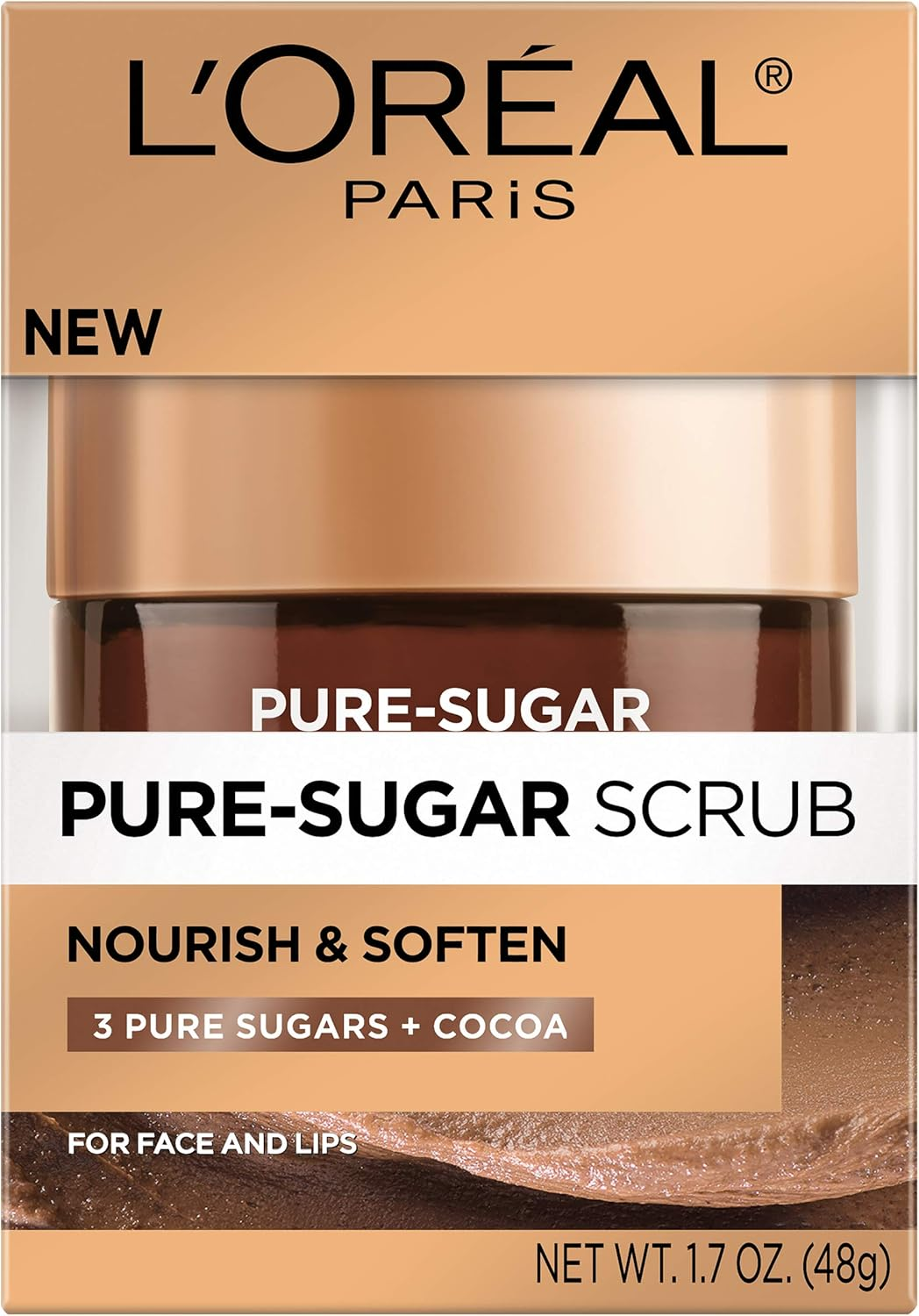 L&rsquo;Or&eacute;al Paris Pure Sugar Scrub Nourish and Soften, 1.7 Oz. image number 2