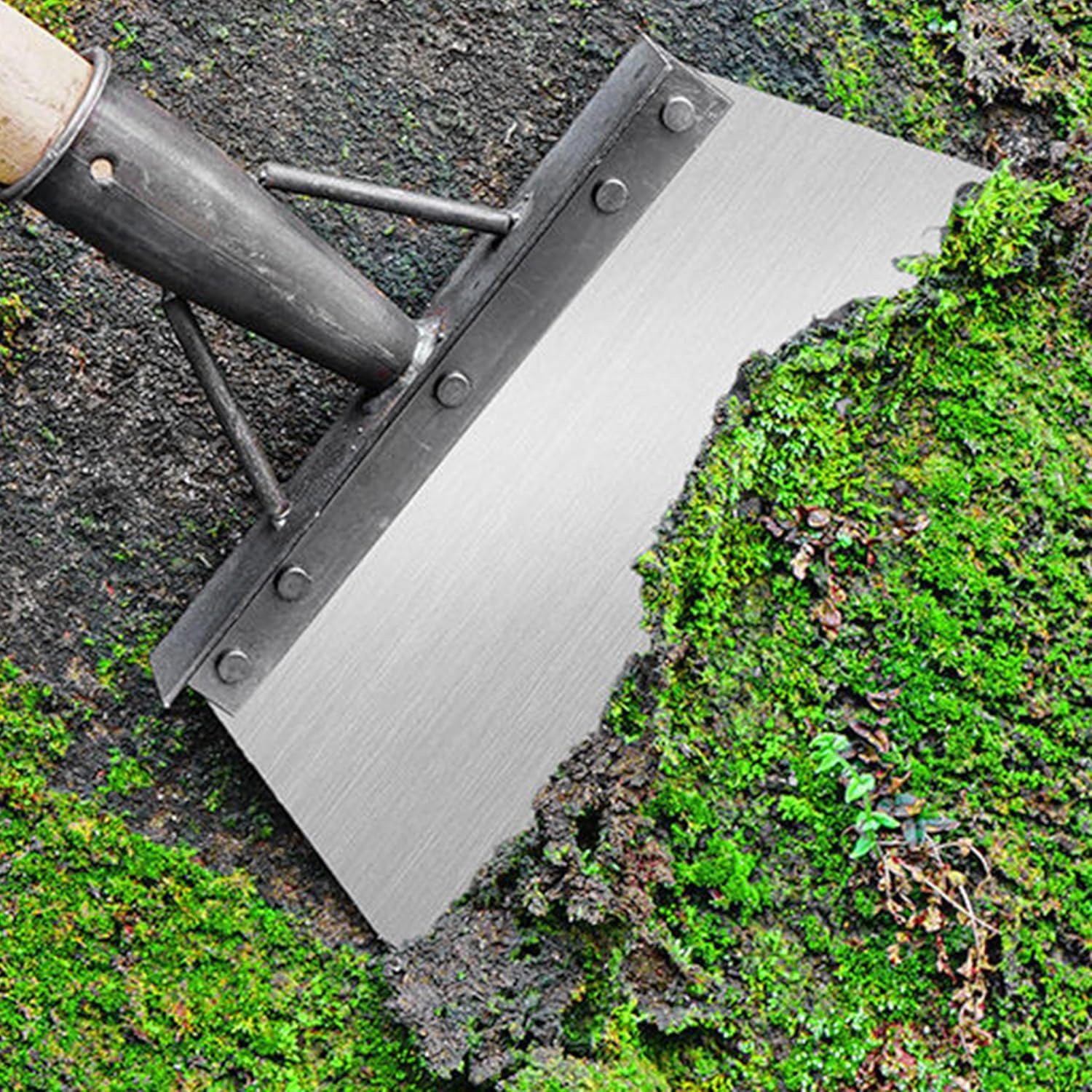 25Cm Multifunctional All-Steel Garden Shovel - Versatile Cleaning Shovel, Garden Scraper, and Weed Removal Tool for Outdoor Use image number 3