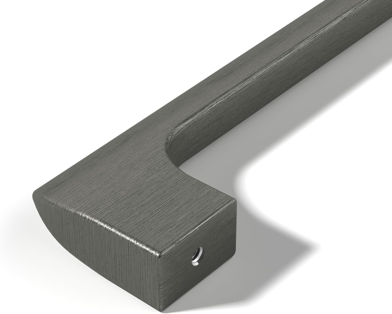 Monti Hardware | 1 Pack Gun Metal 6.3 Inch Hole Center | Cabinet Handles Bathroom Home Decor Drawer Pulls | Stainless Metal Kitchen Cabinet Handles | Etna Collection image number 3