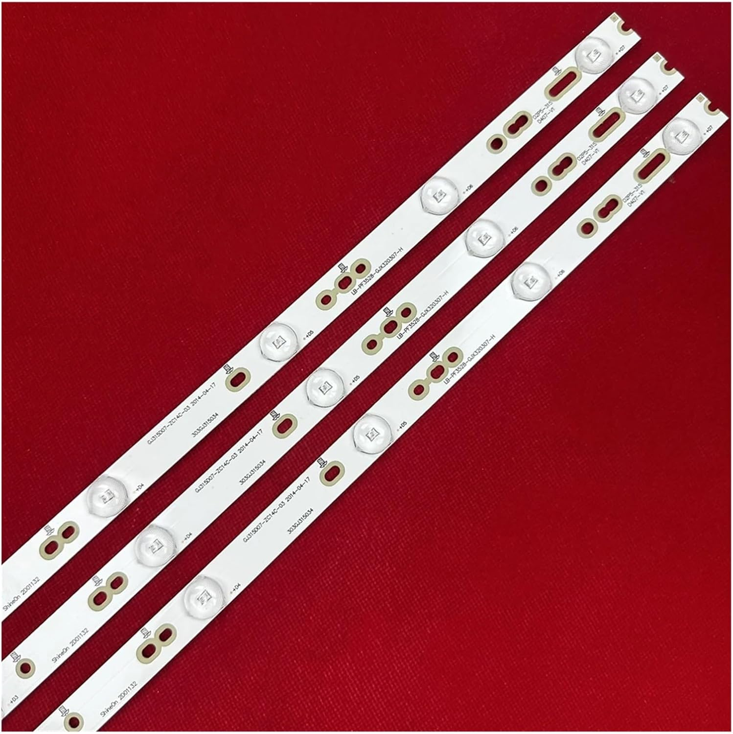 Led Backlight for 32INCH A-Oc Le32S5760 Le32S5970 Le32D1352 32Phg4900 32Phg5102 GJ-2K16 D2P5-315 LBM320P0701-FC-2 (Color : 10Set-30Pcs) - 15Set-45Pcs image number 5