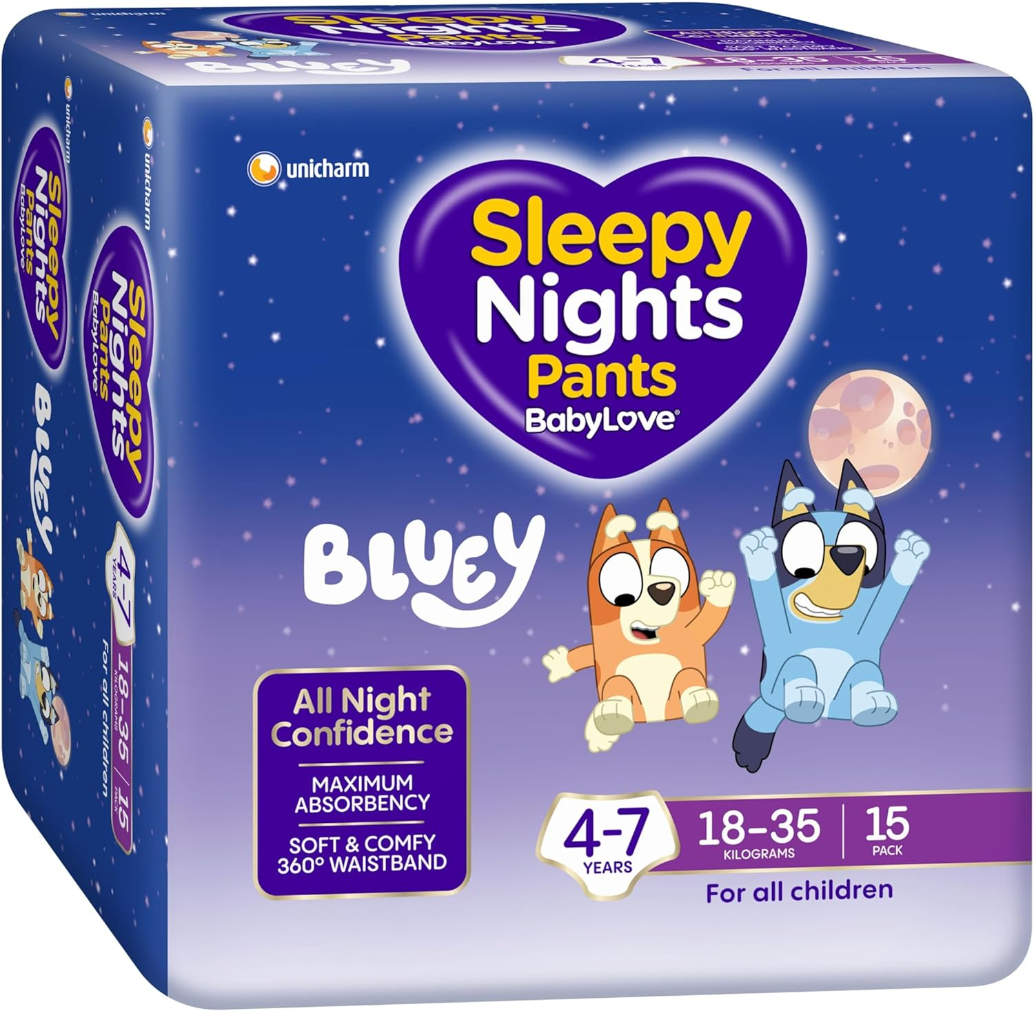 Babylove Sleepynights Pants 4-7 Years (18-35Kg) | 60 Pieces (4 X 15 Pack) image number 3