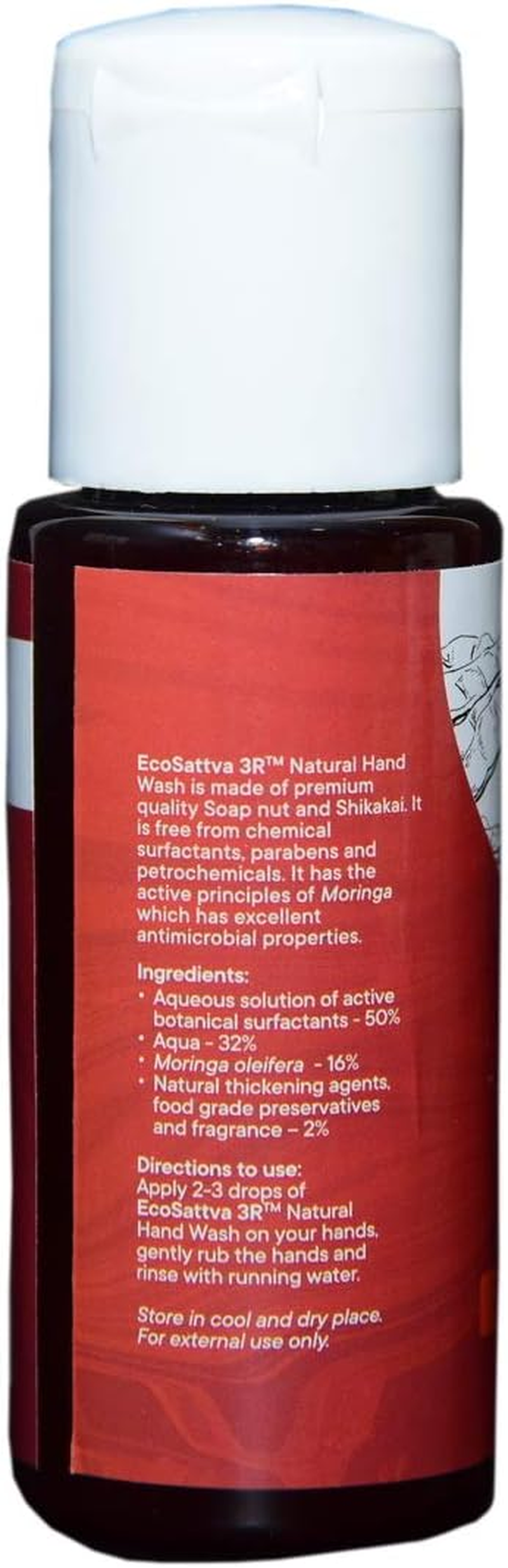 Ecosattva 3R Bathroom Essential Combo Natural Bath and Body Wash, Natural Face Wash, Natural Hand Wash and Natural Shampoo (50Ml Each)