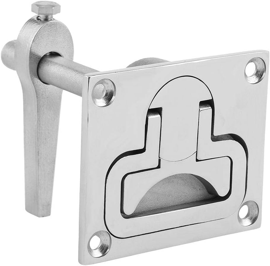 Tbest Hatch Latch Marine,Marine Boat Floor Lock,Stainless Steel Flush Mount, Boat Compatible image number 3
