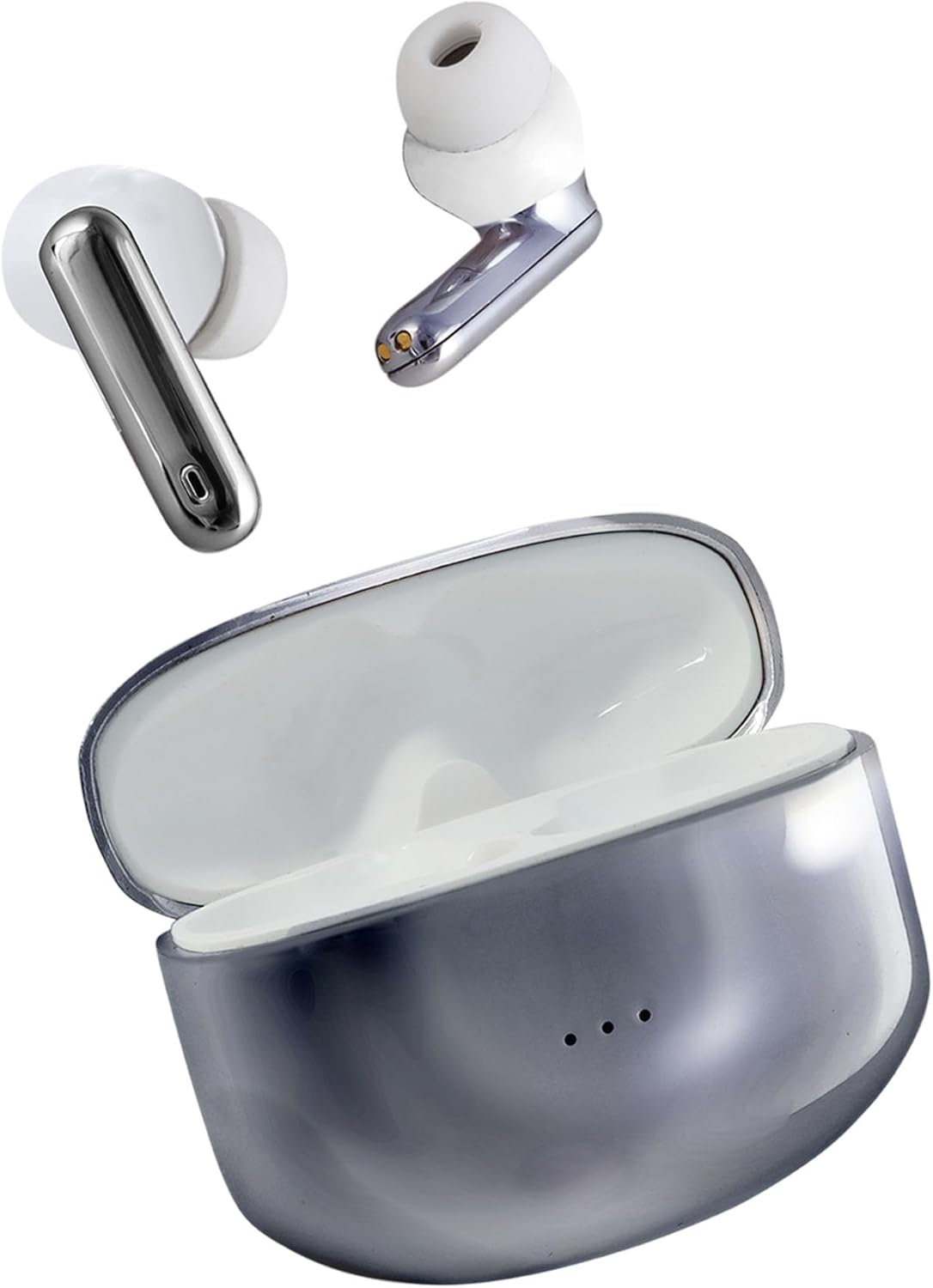 Laser Noise Cancelling TWS Earbuds, Active Noise Cancellation, Bluetooth 5.4, 12 Hrs Playtime, USB C Charging, Voice Assistant - Compatible with Smartphones, Tablets, Laptops, Pcs, Tvs