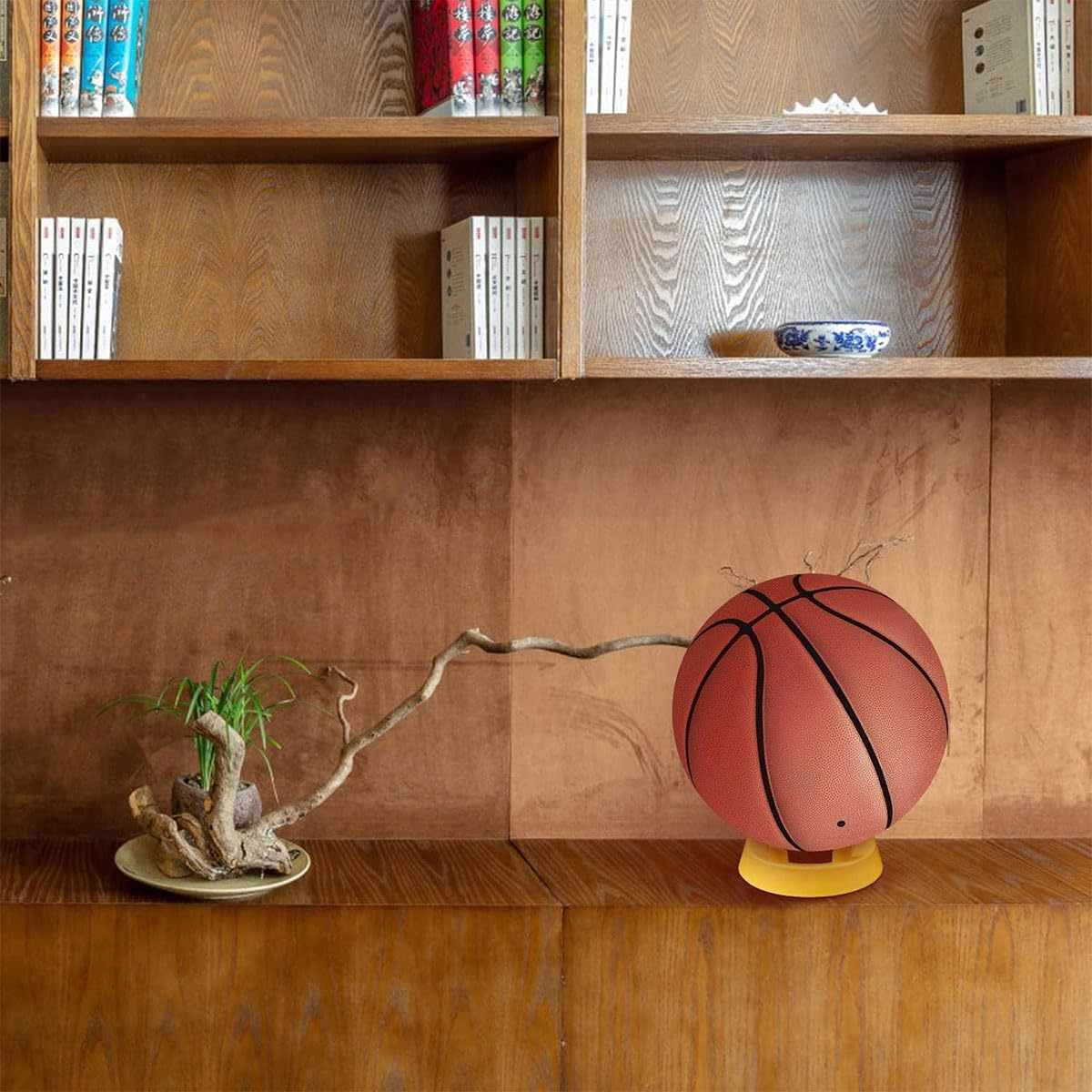 AIMALL 2PCS Multi-Functional Ball Holder, Sturdy Four-Corner Base for Footballs, Basketballs, Volleyballs, 4.92 Inches Wide, Available in Six Colors image number 3