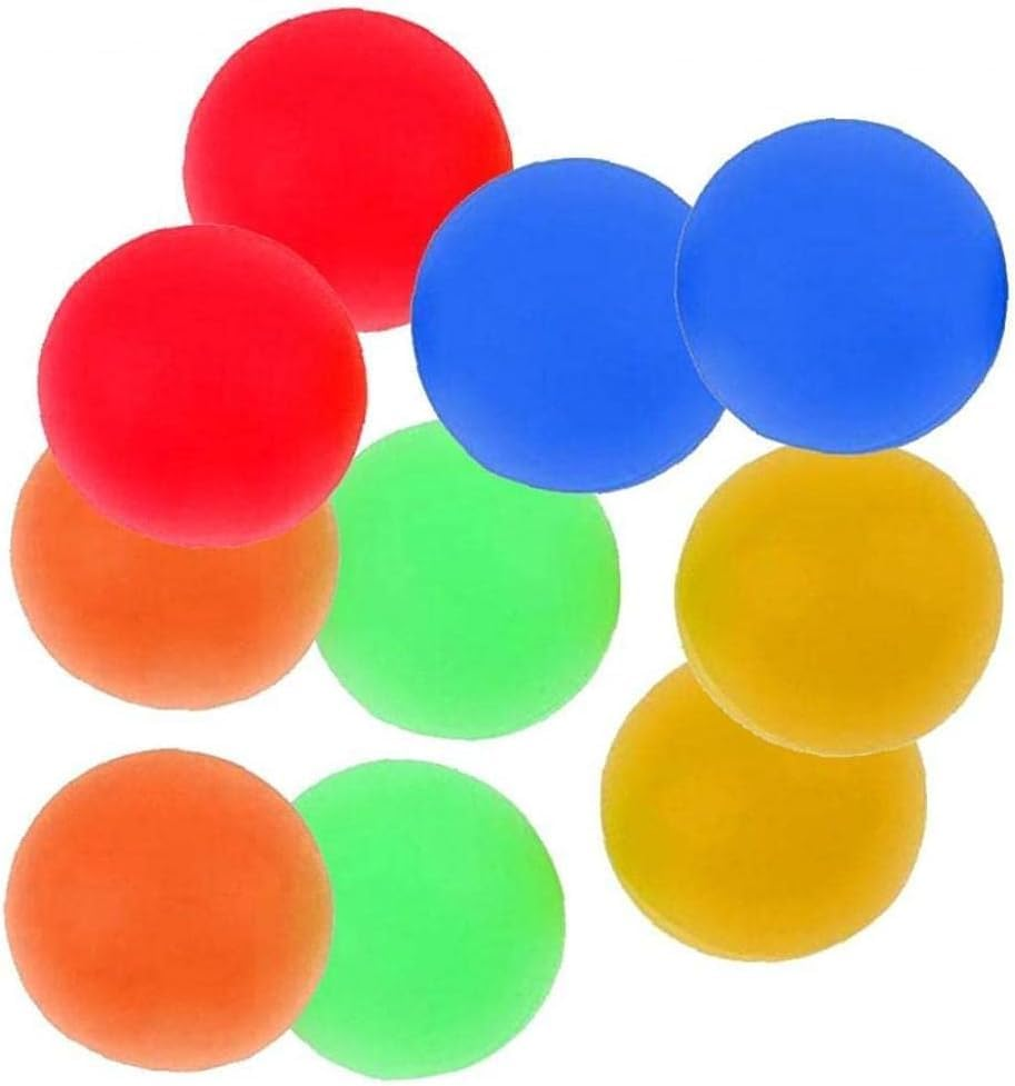 Jowxsx Pack of 10 Beach Balls Replacement Lightweight PVC Beach Paddle Balls Replacement for Outdoor Activities Lawn Backyard Accessories Sandboxes and Beach Toys