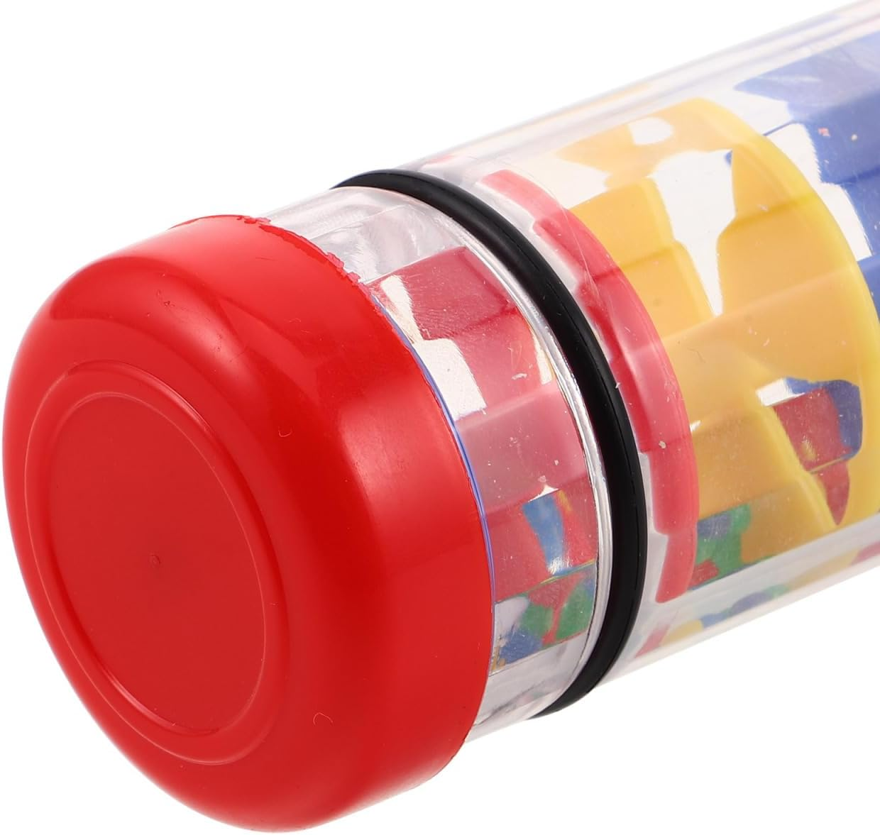 INOOMP Rain Stick Toy: Spiral Musical Shaker - Rain Sound Tube for Toddlers - Auditory and Visual Development Tool - for Family and Classroom Use 40Cm