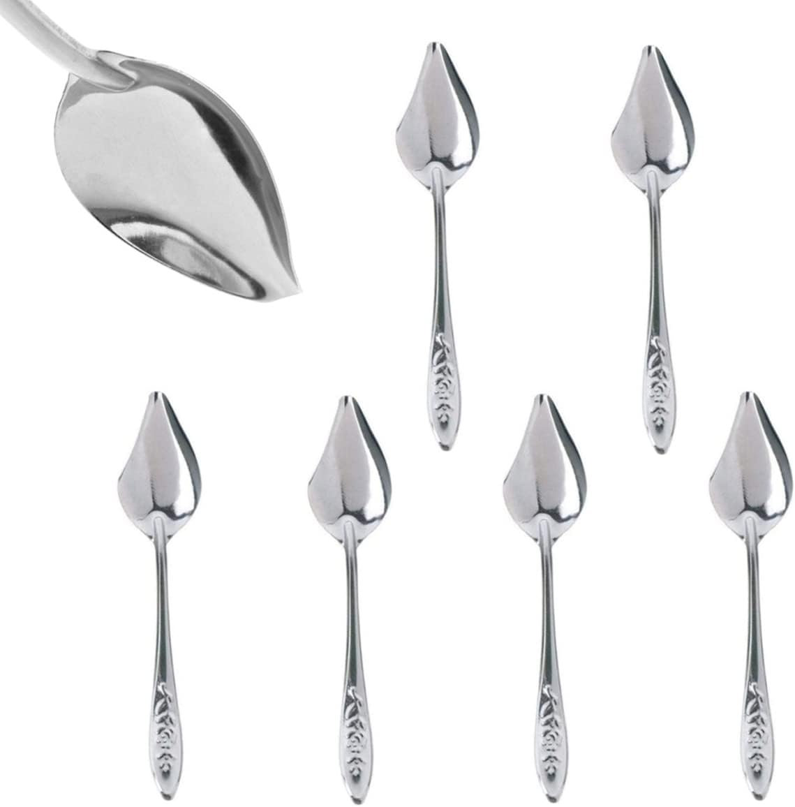 YIUIRUOI 6 Stainless Steel Pet Feeding Spoons, Parrot Feeding Tool, Chick Bird Feeder. image number 5