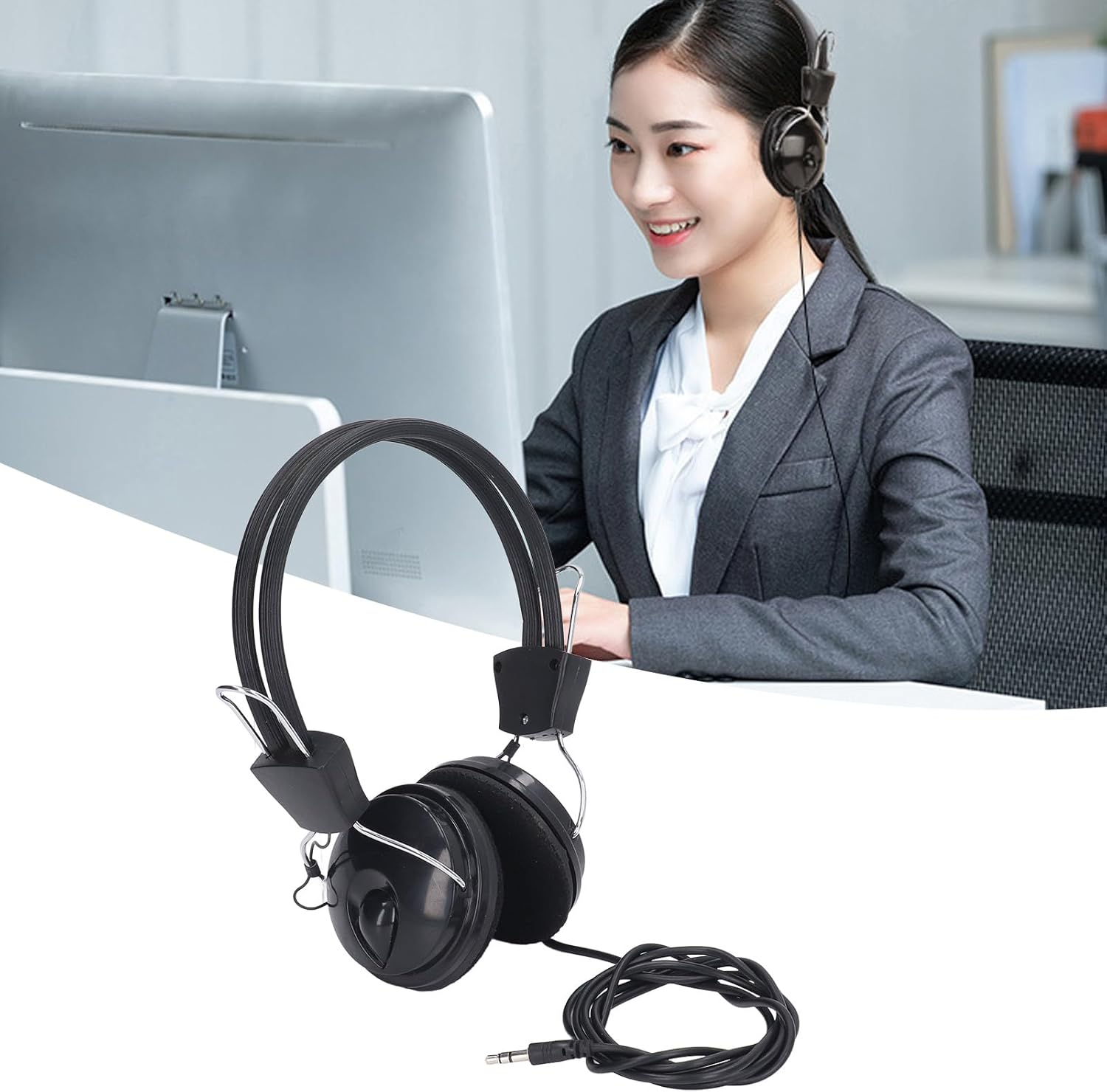 MUNEFE Metal Detector Headphone, Metal Detector Headset, 32Mm Hi Fi Speaker 3.5Mm Interface Earphone for Phone Tablet PC image number 4