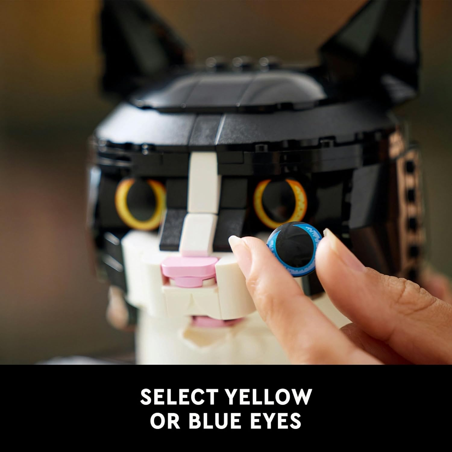 LEGO Ideas Tuxedo Cat Statue Set for Adults, DIY Creative Model Building Kit for Animal Lovers and Pet Owners, Home or Office Desk D&eacute;cor Idea for Women and Men 21349 image number 2