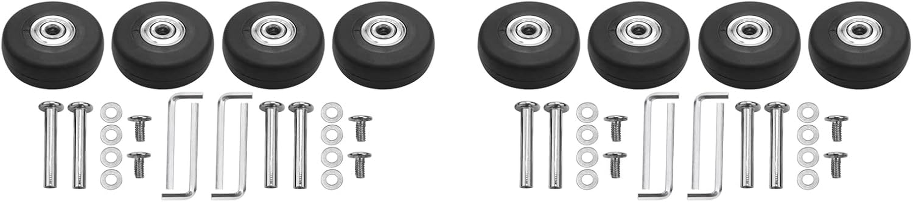 Mellisso OD 50Mm 8 Sets of Luggage Suitcase Replacement Wheels Axles Deluxe Repair Tool image number 2