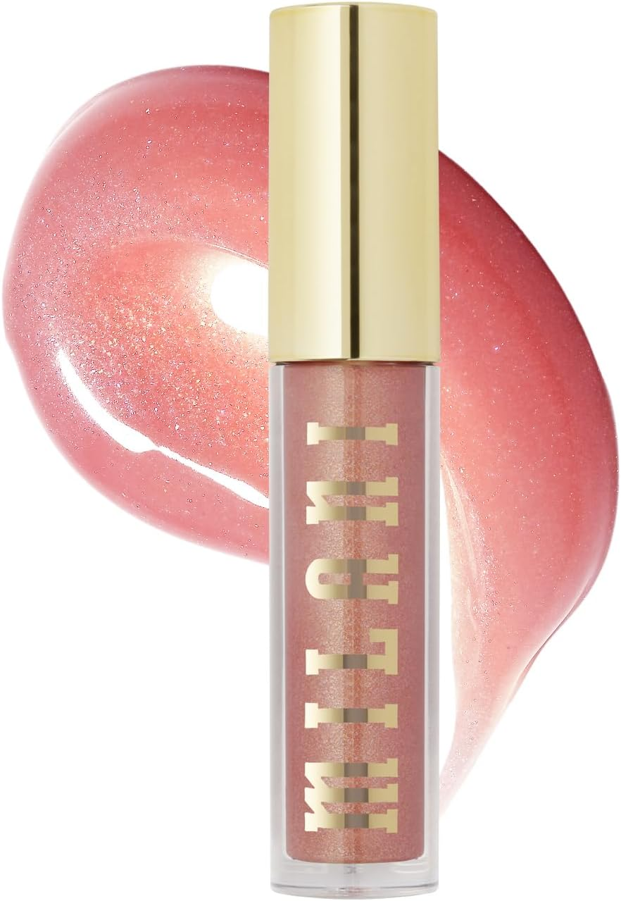 Milani Lip Gloss, Keep It Full Nourishing Lip Plumper with Hyaluronic Acid & Peptides for Soft, Fuller-Looking Lips (0.13 Fl. Oz.) Soft Rose