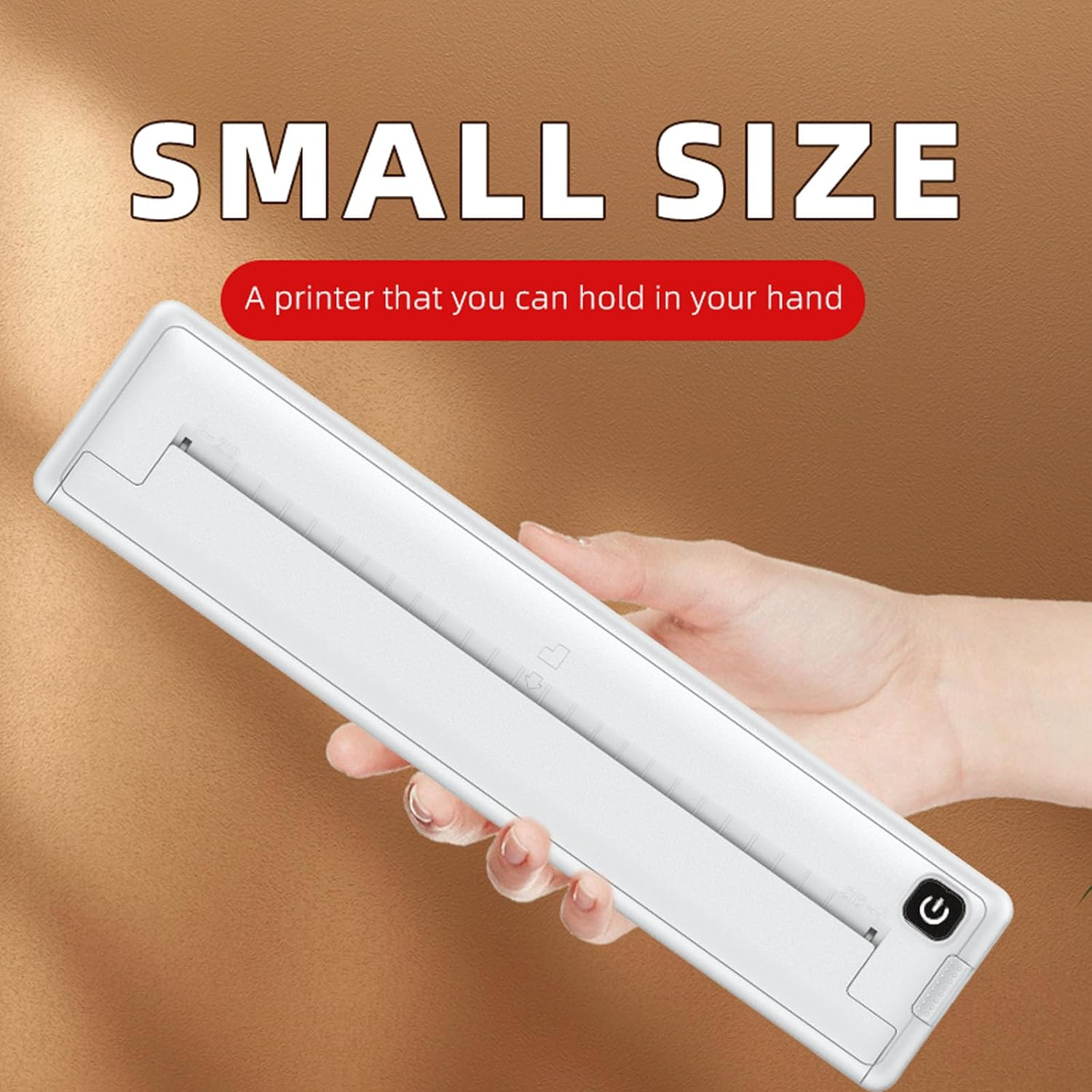Wireless Inkless Portable Printer, 200Dpi Mini Portablerechargeable A4 Thermal Printer Compact Printer for Android for Ios Phone & Laptop, A4 Paper Printer image number 3