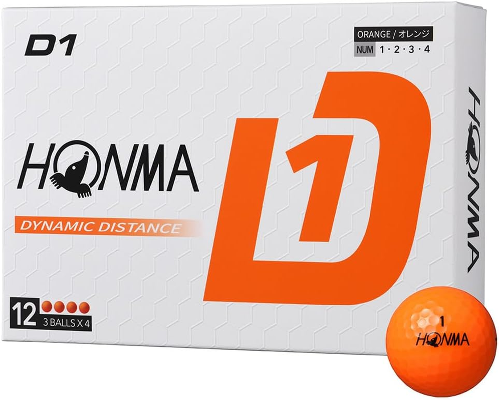 Honma 2024 D1 Ball 1 Dozen (12 Balls) Golf Certified Ball