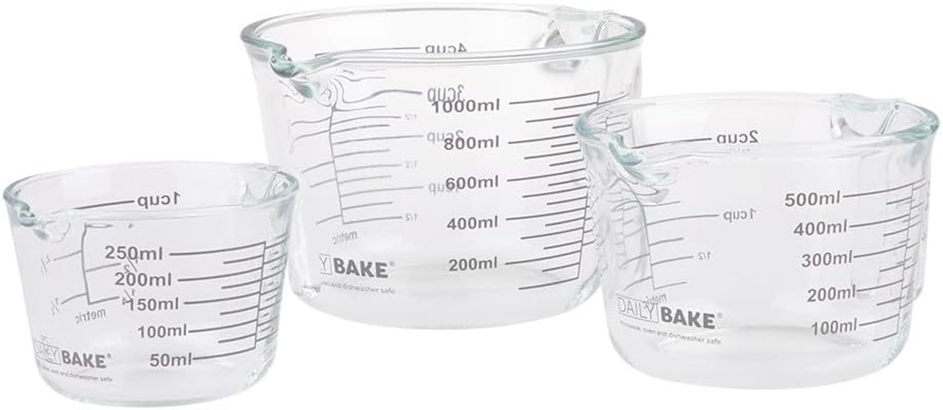 Daily Bake Borosilicate Glass Measure Jug 1 Cup/ 250 Ml image number 1