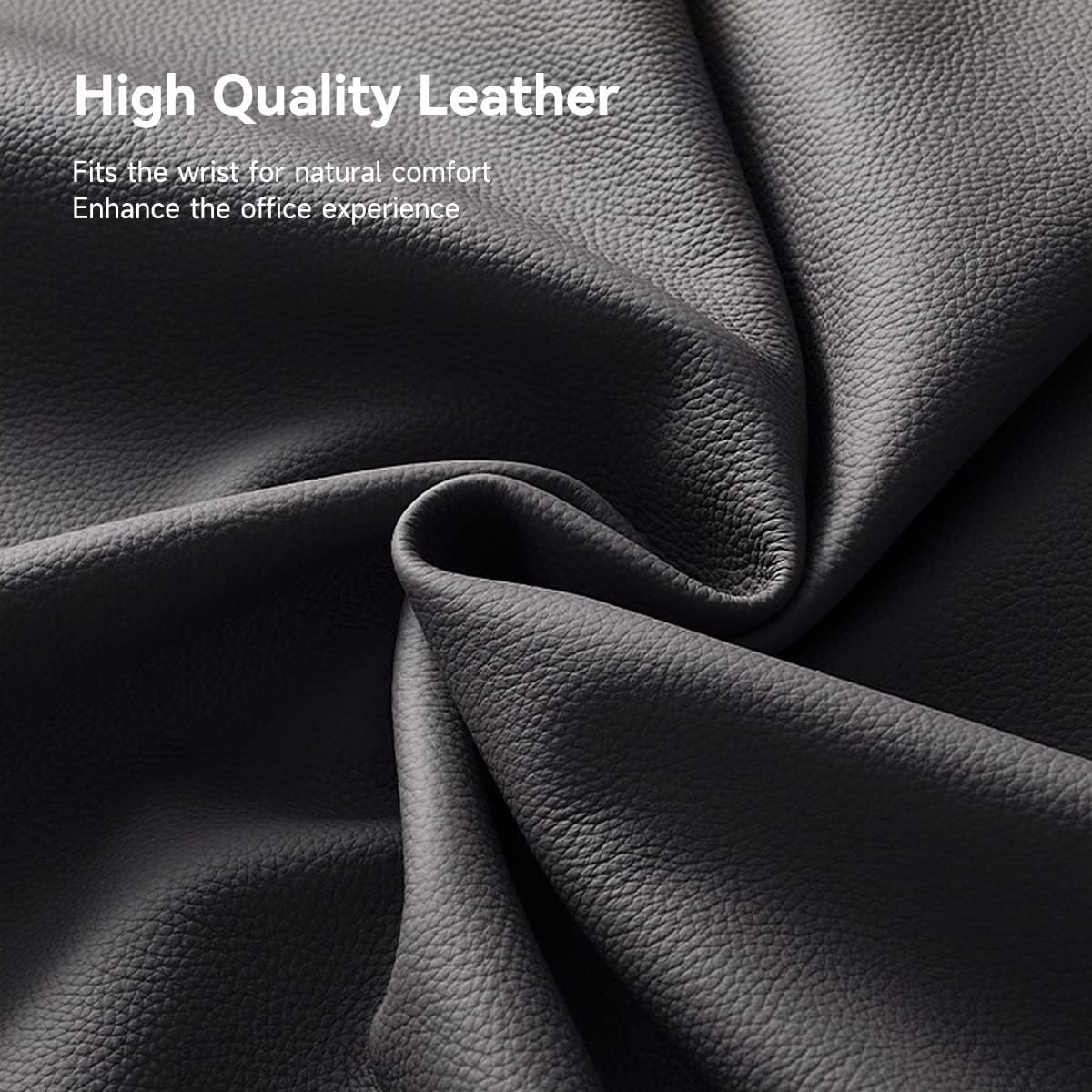 Hagibis Keyboard Wrist Rest Pad Support with Desktop Partition Storage Case, Ergonomic Soft Memory Foam, Anti-Slip Rubber Base for Computer Keyboard, Laptop, Office, Home (Black) image number 4