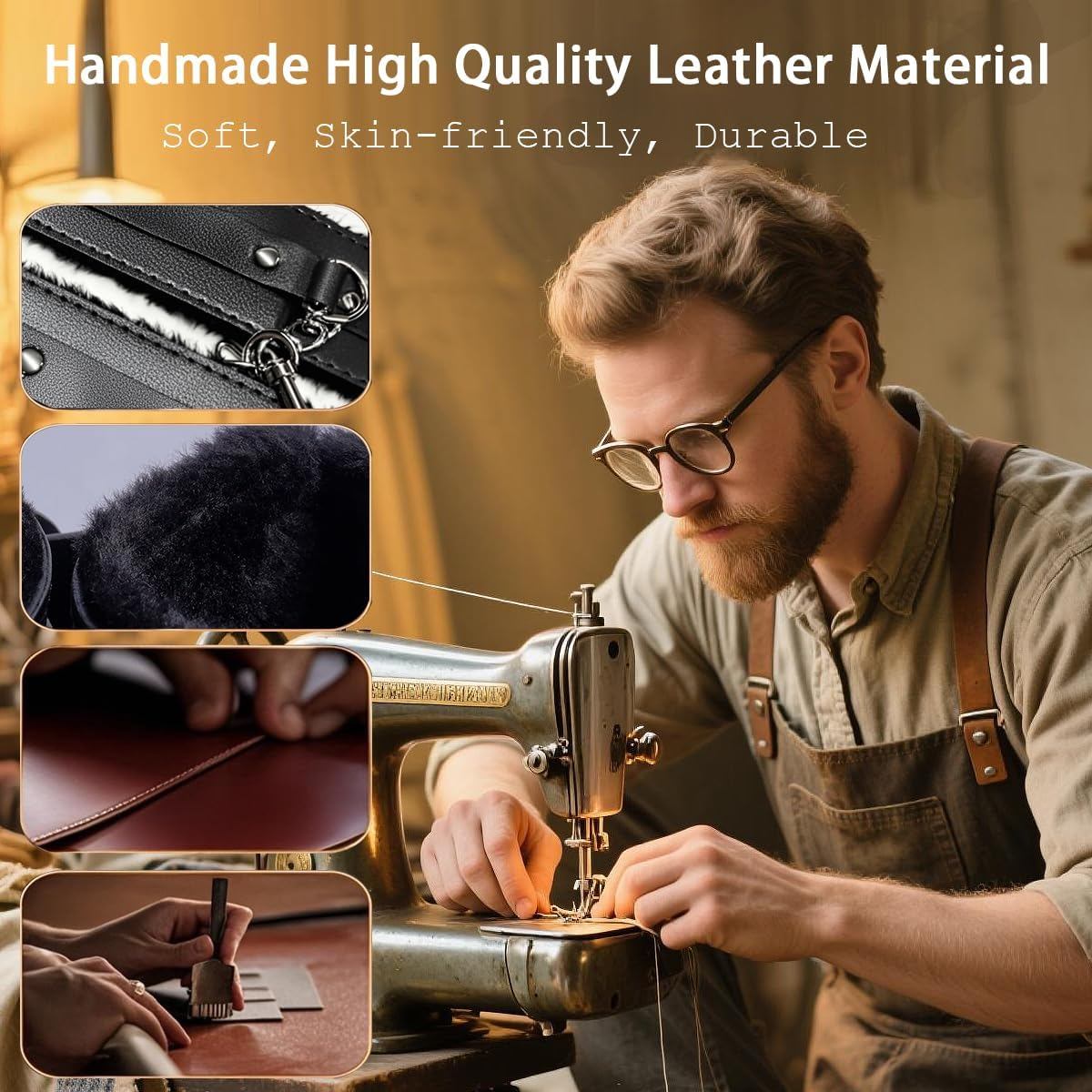 35 Pcs Sex BDSM Kit Sex Toy Bondage for Adult Couples Leather Restraint Kits with Sex Dice Ball Gag Blindfold for Women Men（Black） image number 3