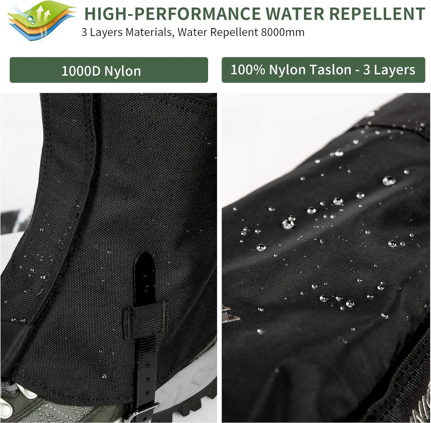 Snake Gaiters，Waterproof and Breathable Leg Gaiters for Women and Men Super Thin, Hunting Gear for Hunting Hiking Farm Working image number 3