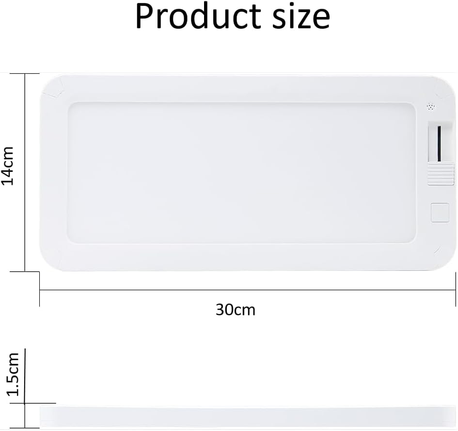 RV Lights Interior 96Leds10W 3 Color Temp with Memory Stepless Dimming Super Bright 12V LED Ceiling Dome Light Panel Light for Caravan Camper Travel Trailer Motorhome Sailboat Yacht (1PACK) image number 3