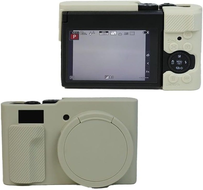 Silicone Case Compatible for Lumix Tz99/Zs99 Digital Camera - Soft Rubber for Lumix Tz99/Zs99 Protective Cover with Removable Lens Cover - Anti-Slip & Anti-Scratch - Coffee image number 3