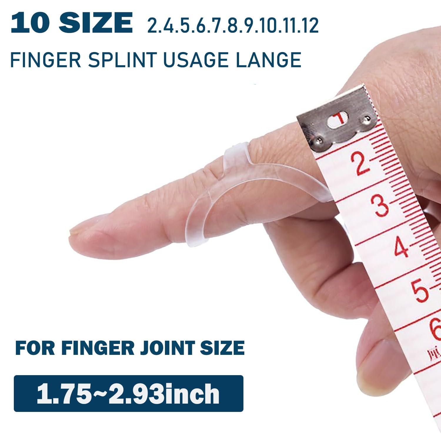 SILHOL 10 Pieces Waterproof Finger Splints, Arthritis and Trigger Finger Support Fits All Fingers (Sizes 2-12) image number 4