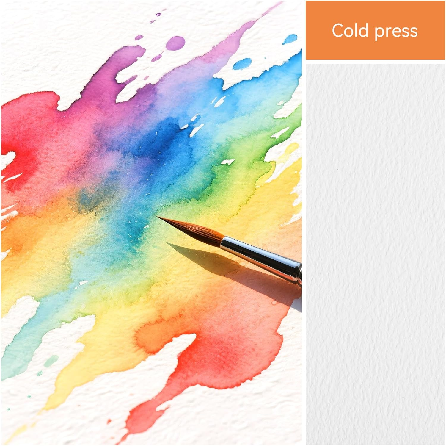 Paul Rubens Watercolor Journal, 100% Cotton Acid-Free Cold Press Watercolor Sketchbook 3.54 * 5.04 Inches, 140Lb/300Gsm,20 Sheets for Watercolors, Gouache, Acrylics image number 4