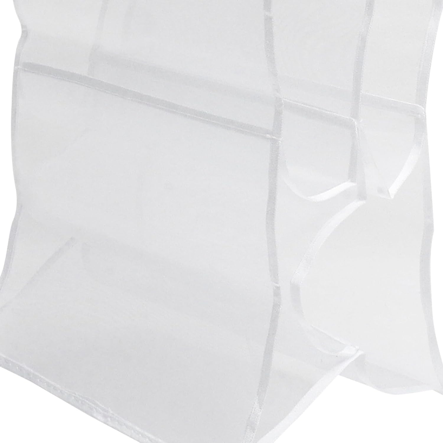 JECOMPRIS 4-Layer 8-Compartment White Hanging Purse Organizer Bag for Closet Storage, Multi-Pocket Handbag Holder Suitable for Wardrobe and Home Use image number 1