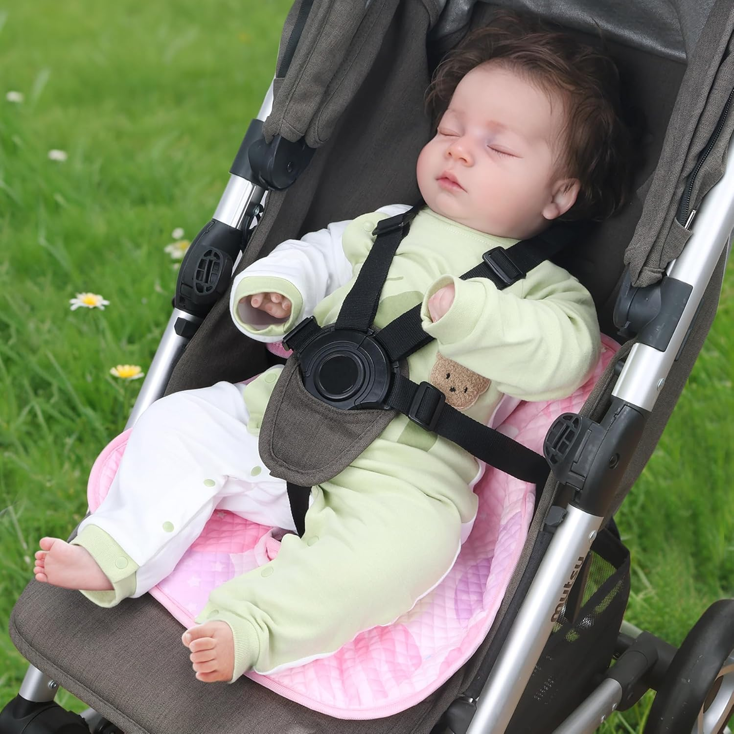 COOLBEBE Car Seat Protector for Potty Training, 2 Pack Dry Waterproof Car Seat Liner Toilet Training for Baby Infant Toddler, Piddle Pads Cover Car Seat Pad for Strollers & Carseat (Pink,2Pc) image number 3