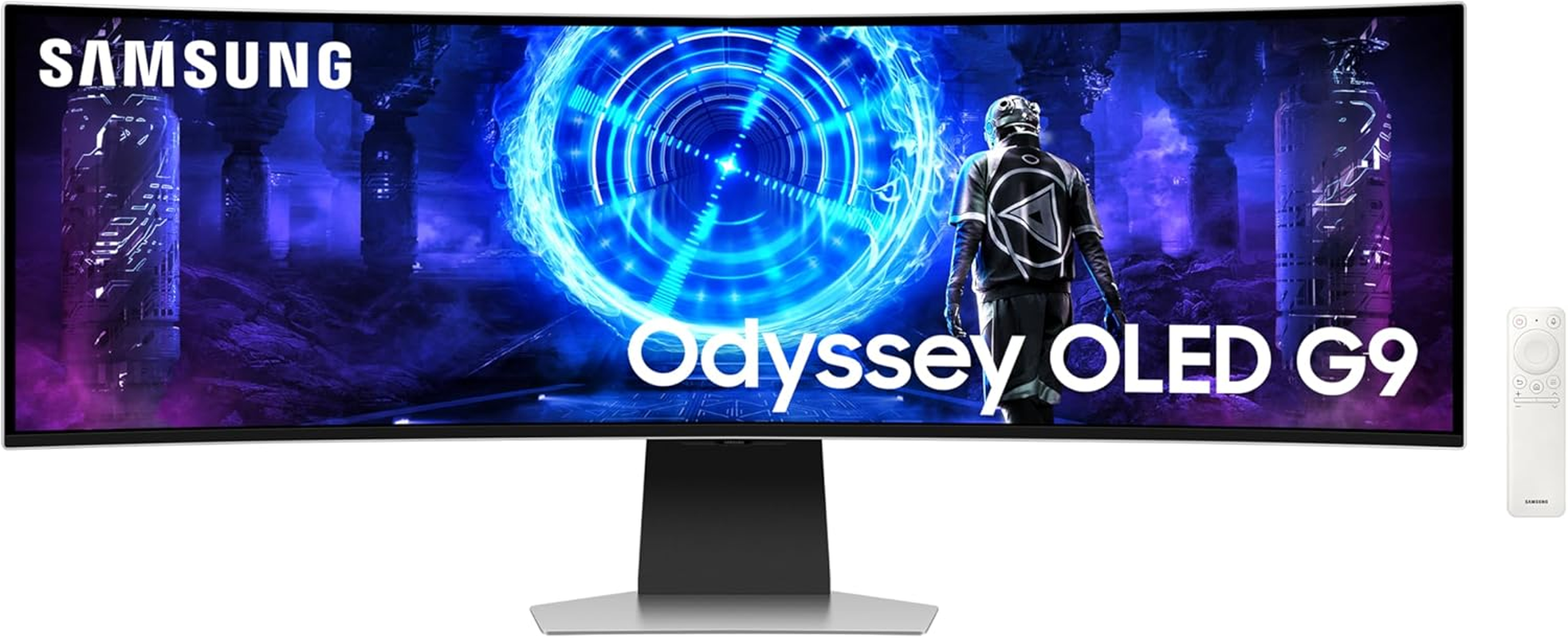 Samsung Odyssey OLED G95SD, 49-Inch Curved Gaming Monitor, 5120X1440, 240Hz, HDMI 2.1/DP 1.4/USB-C, Height Adjustable Stand, AMD Freesync Premium Pro, Flicker Free Technology, Bluetooth Connectivity image number 5