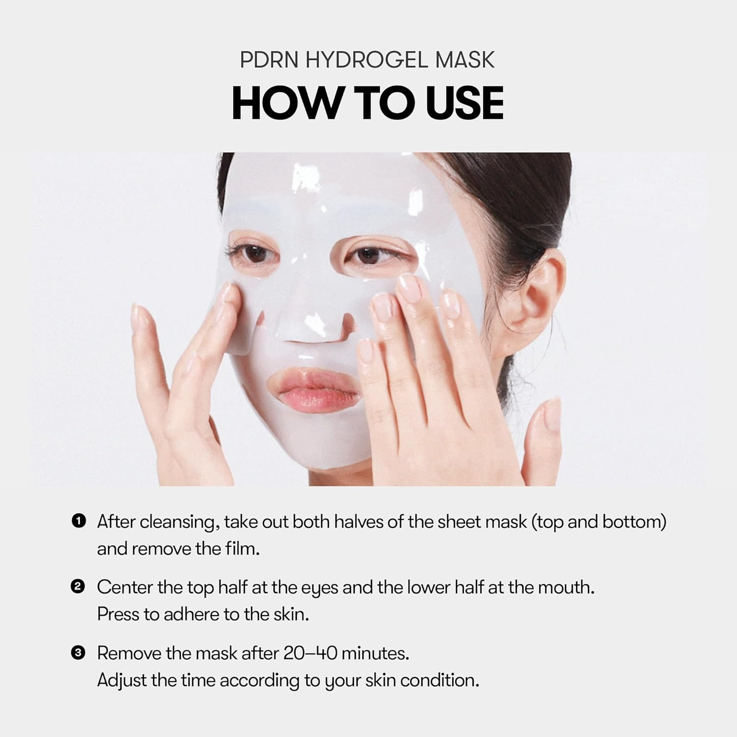 VT COSMETICS PDRN Hydrogel Mask(33Gx4Ea), Intensive Nourishing, Rejuvenating Face Mask, Skin Repair & Elasticity Boost, Overnight Melting Mask, Improves Elasticity & Radiant, Korean Facial Mask image number 5