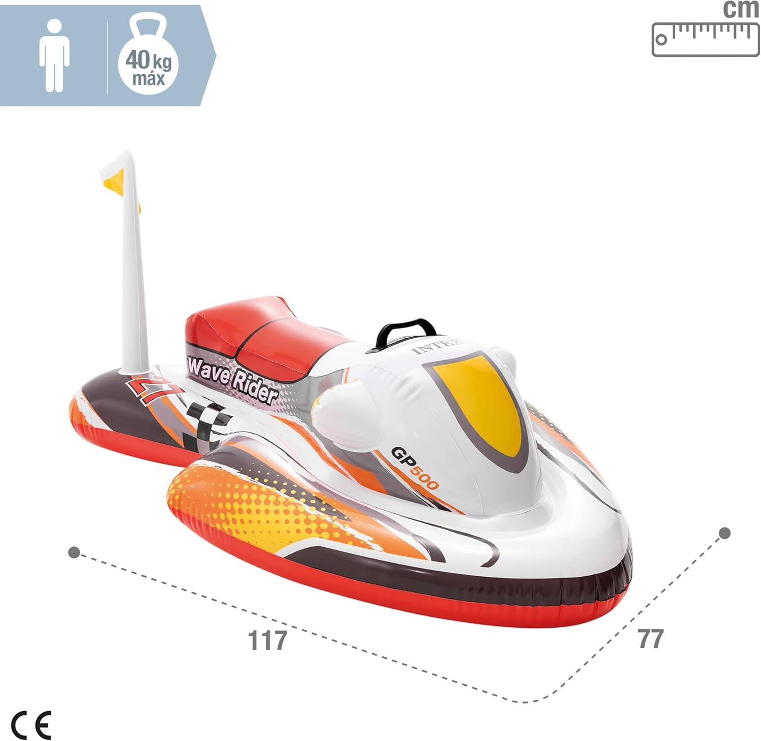 INTEX 57520NP - Wave Rider Ride-On, Ages 3+, Size 1.17Mx77Cm image number 2