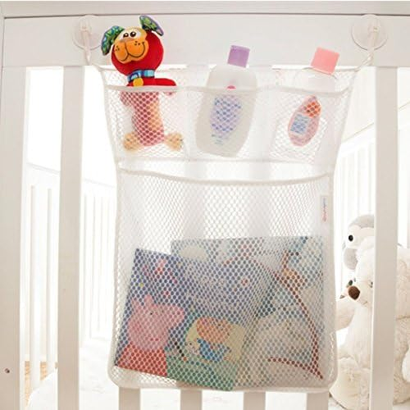 Bath Tub Toy Organizer Large Storage Mesh, 2 Ultra Strong Hooked Suction Cups - for Kids, Toddlers, Adults, Playing for Bathtime image number 4