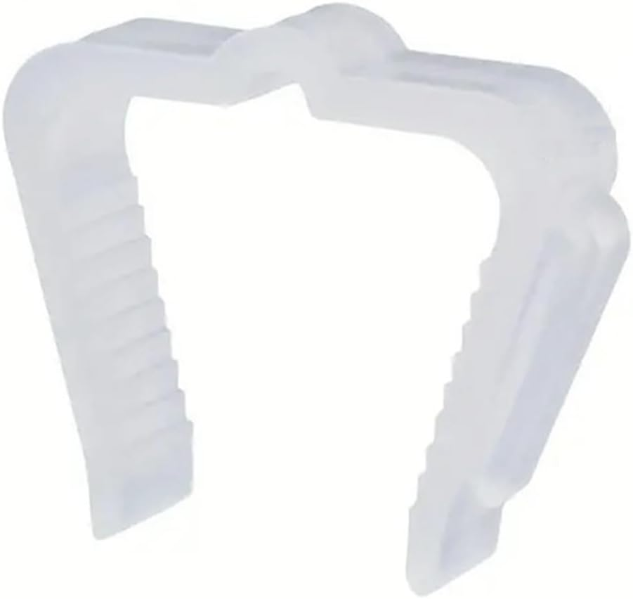 50 Pcs Christmas Light Hanger Hooks 1 5/8 Inch Fascia Boards Clips Weatherproof Plastic Outdoor Holiday Light Clip image number 3